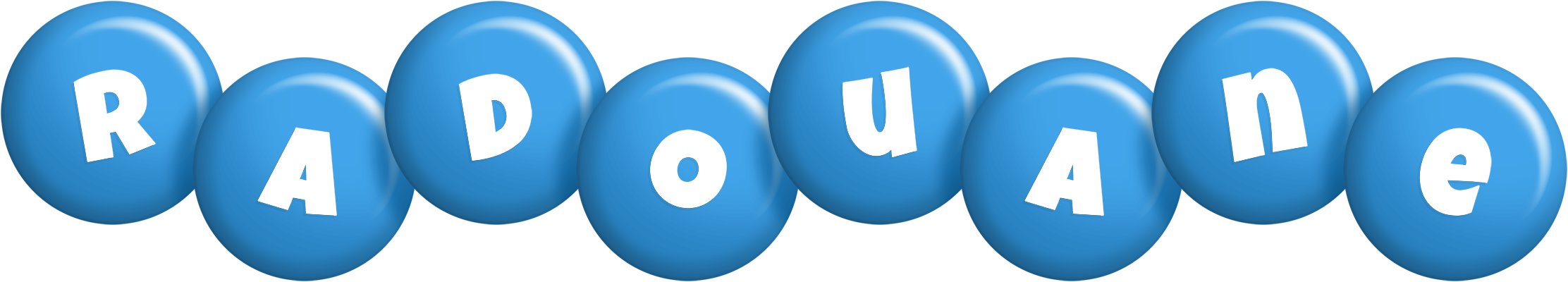 Radouane candy-blue logo