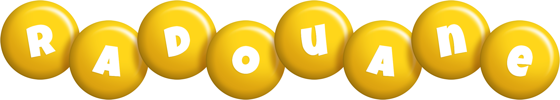Radouane candy-yellow logo