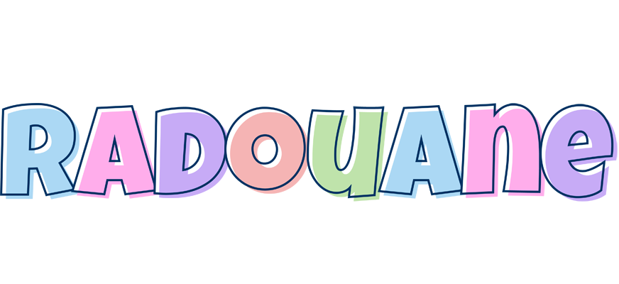 Radouane pastel logo