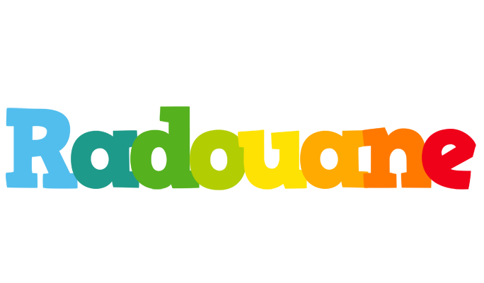 Radouane rainbows logo