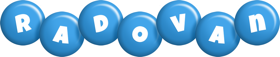 Radovan candy-blue logo