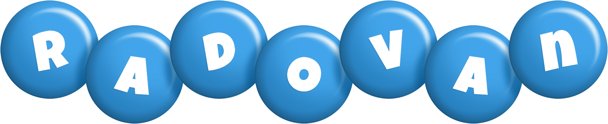 Radovan candy-blue logo