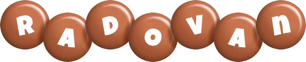 Radovan candy-brown logo