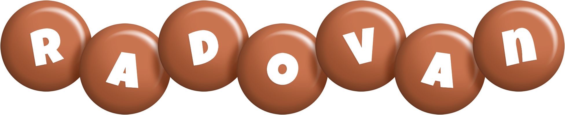 Radovan candy-brown logo