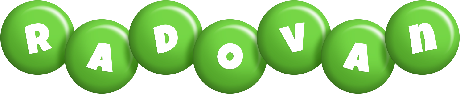 Radovan candy-green logo