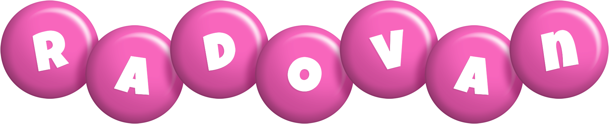 Radovan candy-pink logo