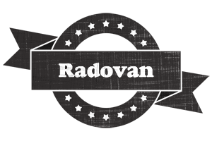 Radovan grunge logo