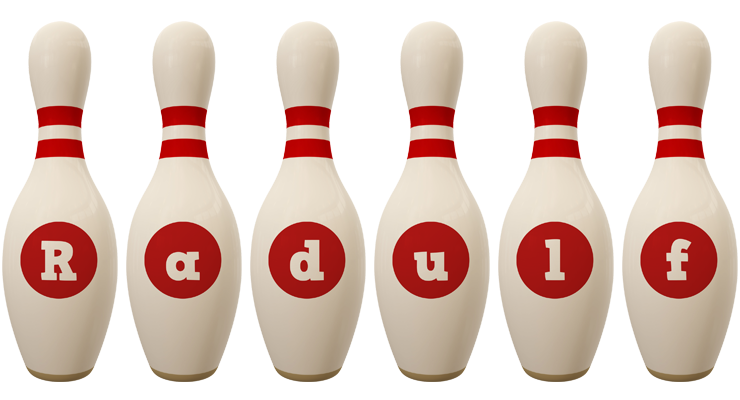 Radulf bowling-pin logo