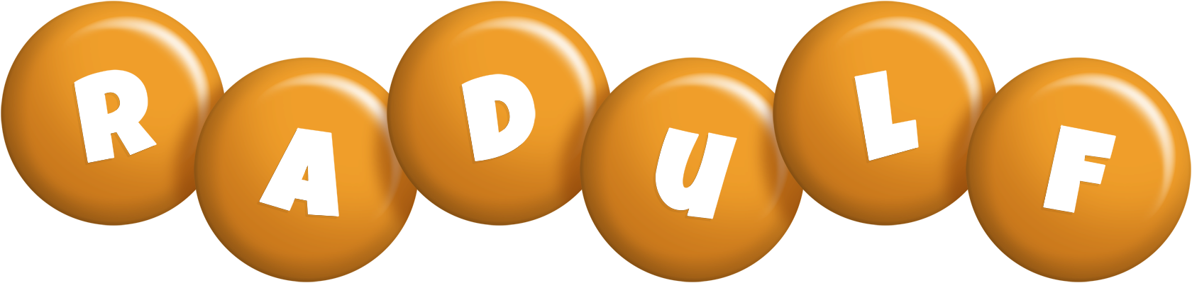 Radulf candy-orange logo