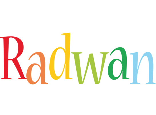 Radwan birthday logo