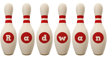 Radwan bowling-pin logo