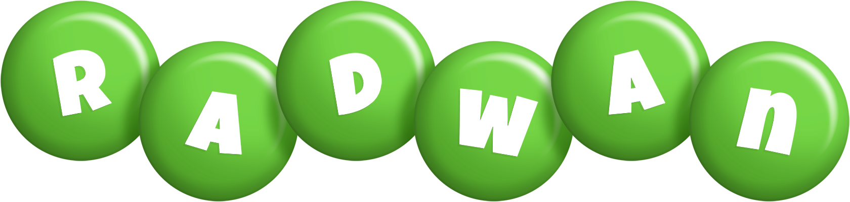 Radwan candy-green logo