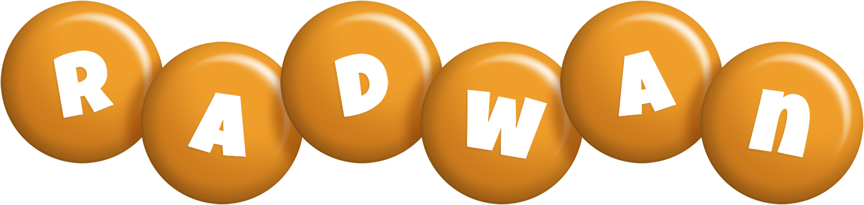 Radwan candy-orange logo
