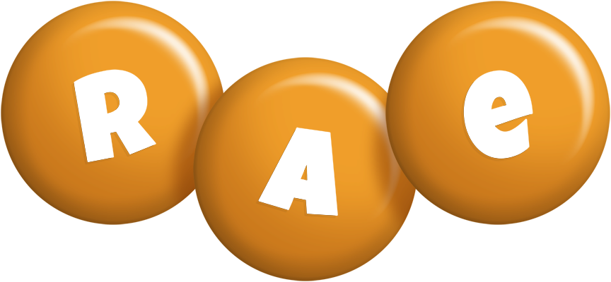 Rae candy-orange logo