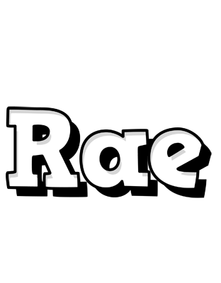 Rae snowing logo