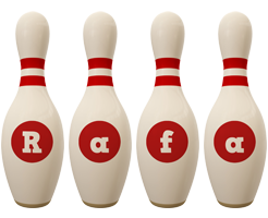 Rafa bowling-pin logo