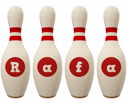 Rafa bowling-pin logo