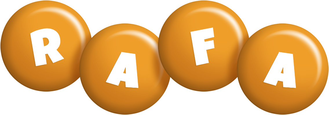Rafa candy-orange logo