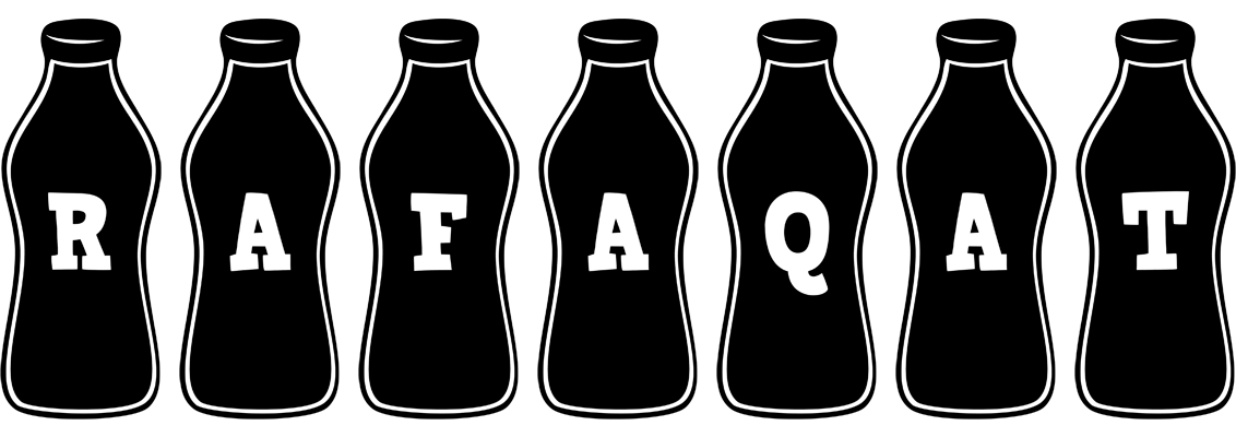 Rafaqat bottle logo