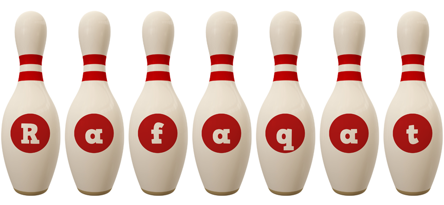 Rafaqat bowling-pin logo
