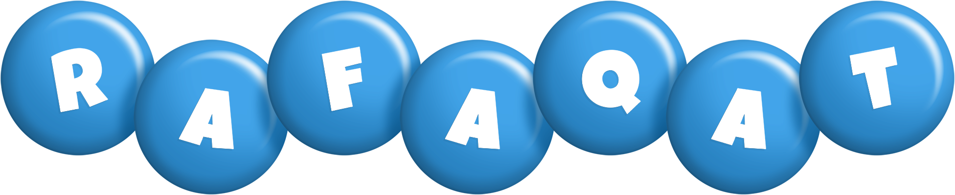 Rafaqat candy-blue logo