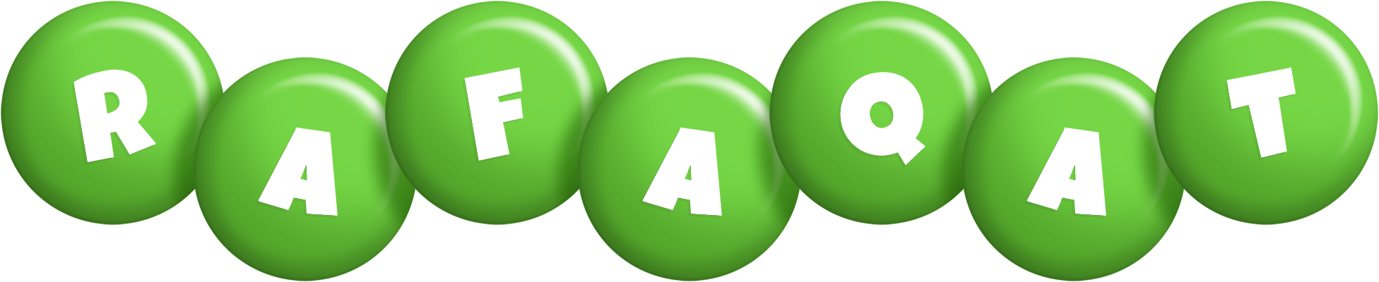 Rafaqat candy-green logo