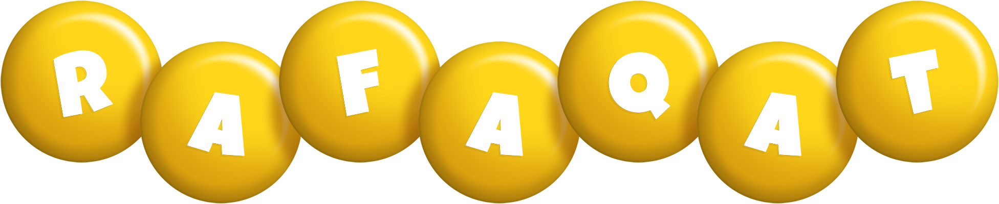 Rafaqat candy-yellow logo