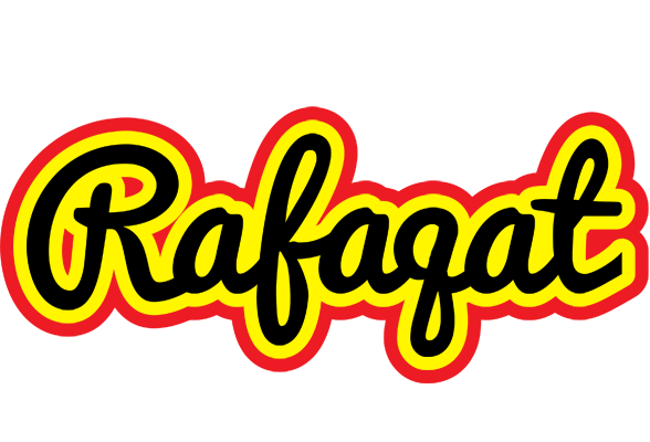 Rafaqat flaming logo
