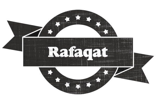 Rafaqat grunge logo