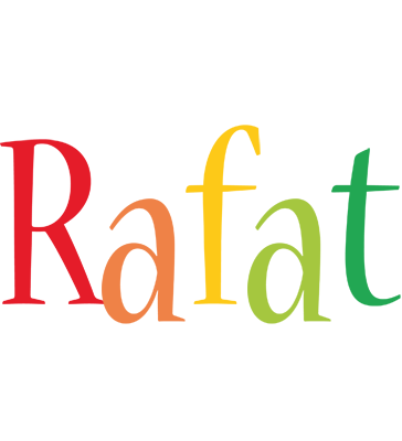 Rafat birthday logo