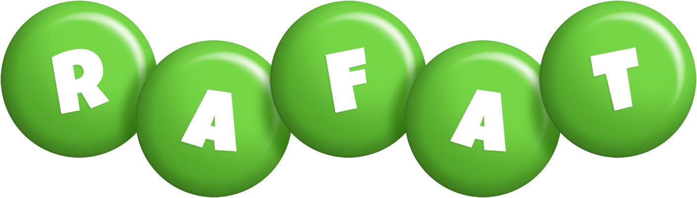 Rafat candy-green logo