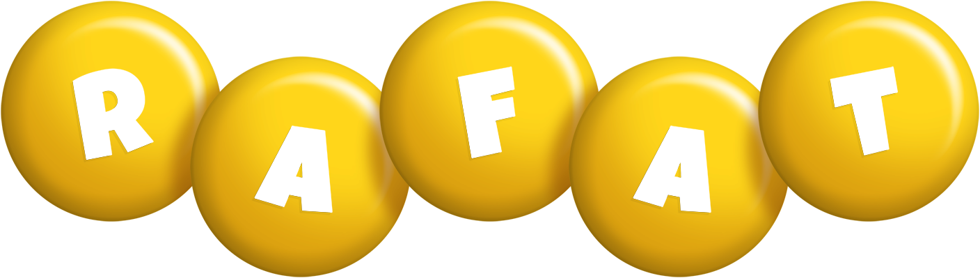 Rafat candy-yellow logo