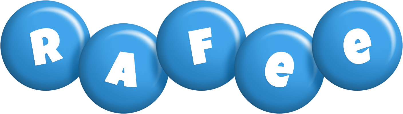 Rafee candy-blue logo