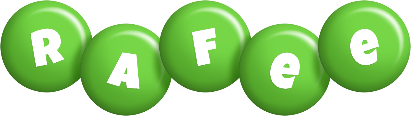 Rafee candy-green logo