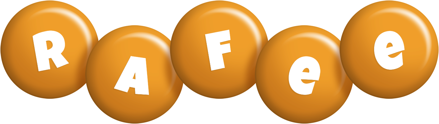 Rafee candy-orange logo