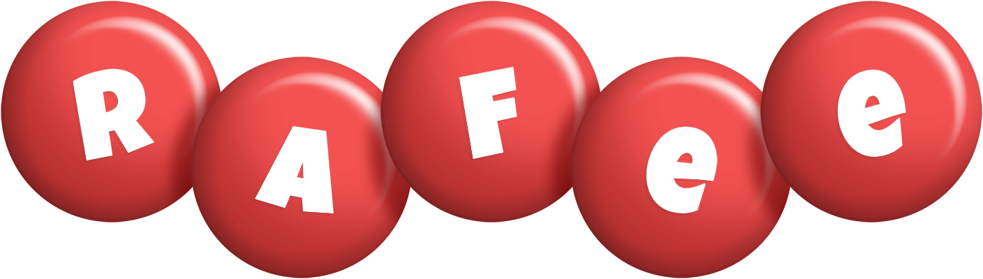 Rafee candy-red logo