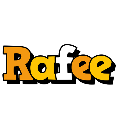 Rafee cartoon logo