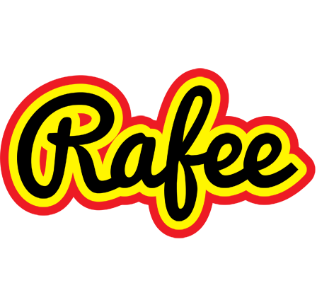 Rafee flaming logo