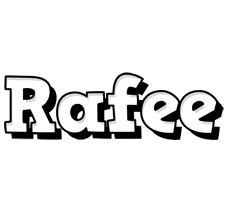 Rafee snowing logo