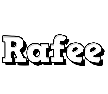 Rafee snowing logo