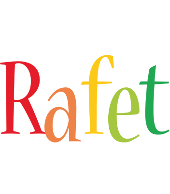 Rafet birthday logo