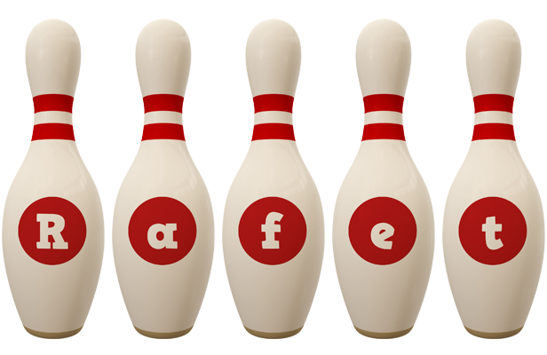 Rafet bowling-pin logo