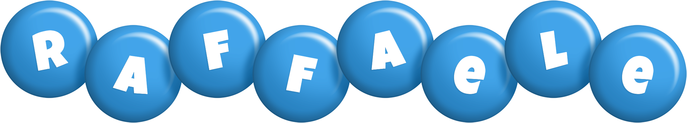 Raffaele candy-blue logo