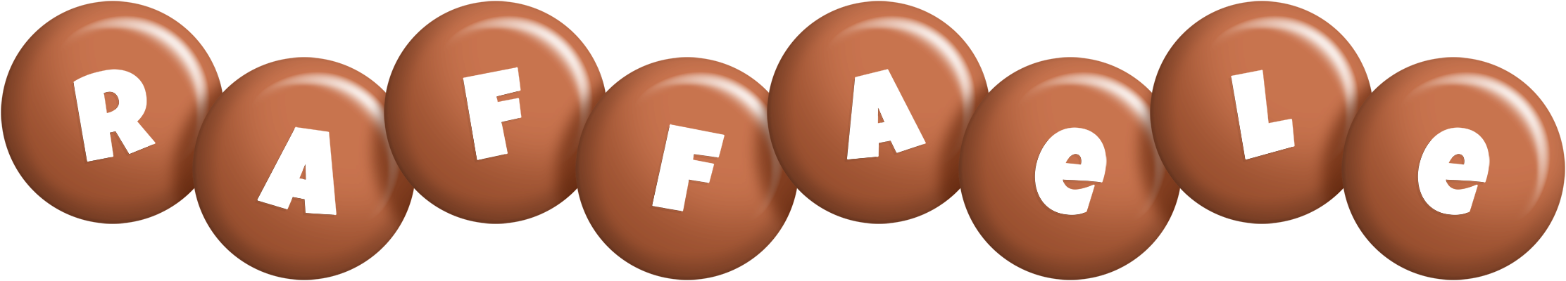 Raffaele candy-brown logo