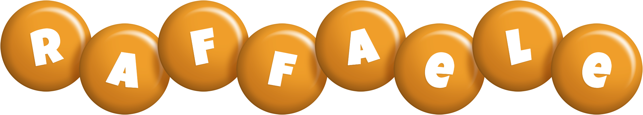 Raffaele candy-orange logo