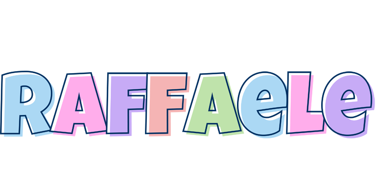 Raffaele pastel logo
