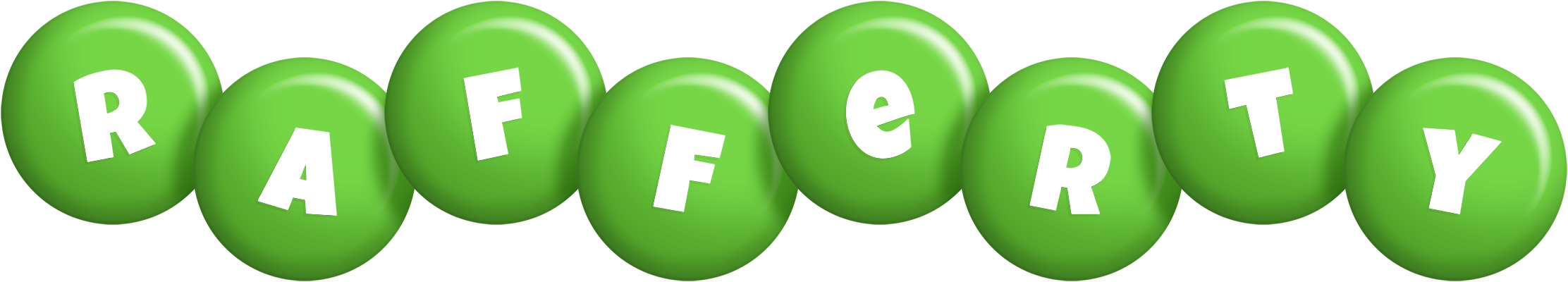 Rafferty candy-green logo
