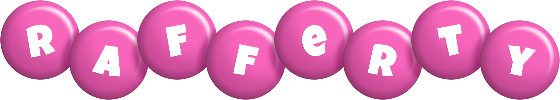 Rafferty candy-pink logo