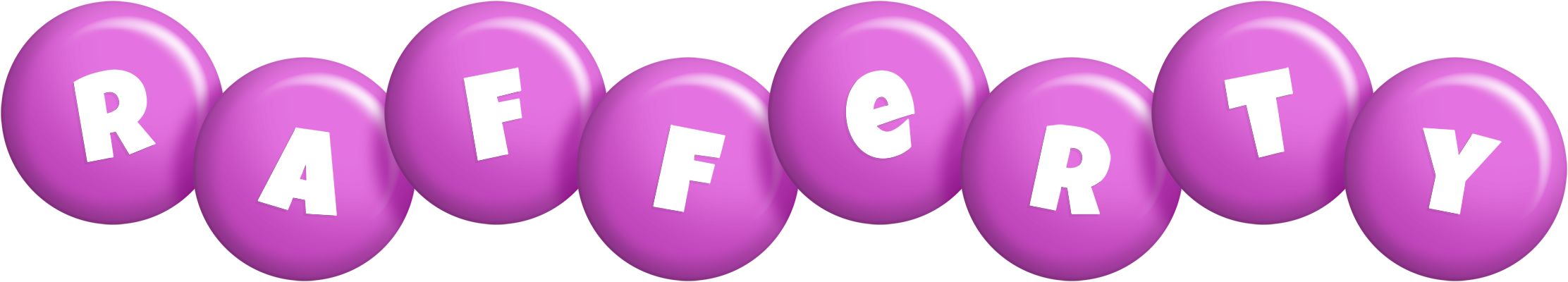 Rafferty candy-purple logo