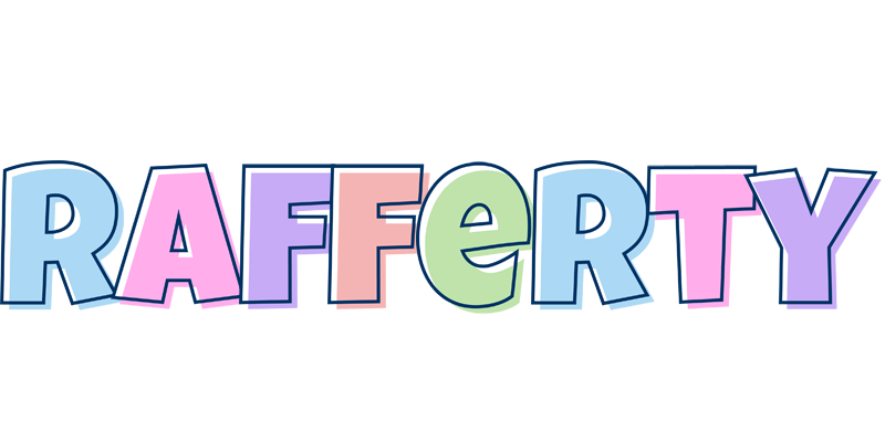Rafferty pastel logo